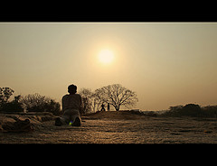 夕陽と瞑想.jpg